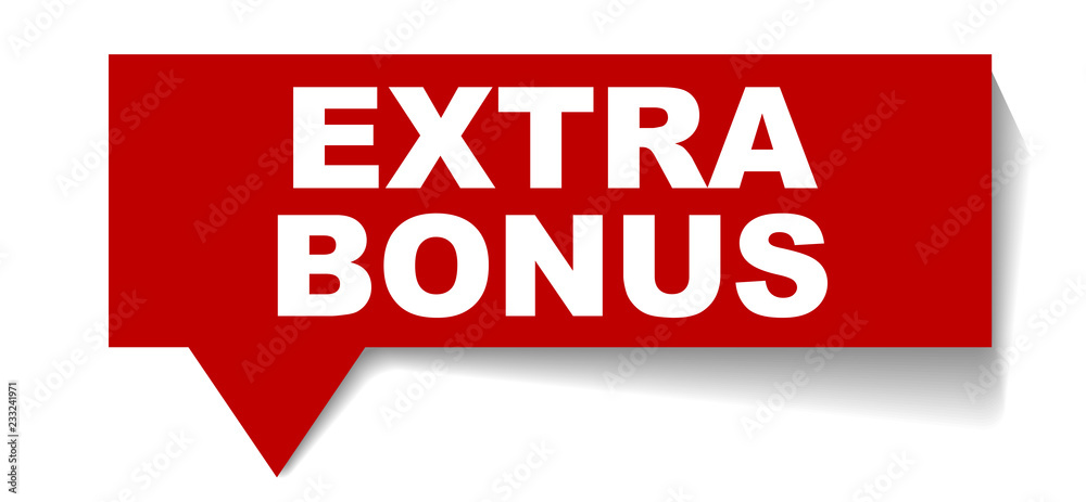 red vector banner extra bonus red vector banner extra bonus