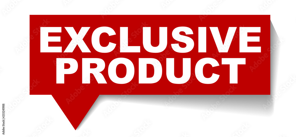 red vector banner exclusive product red vector banner exclusive product