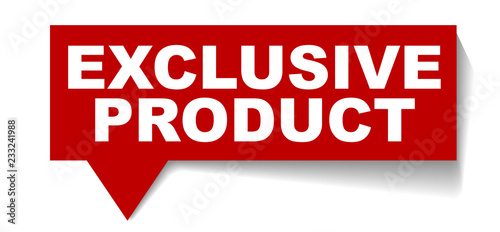 red vector banner exclusive product