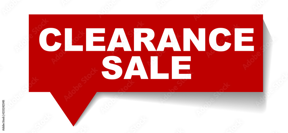 red vector banner clearance sale red vector banner clearance sale