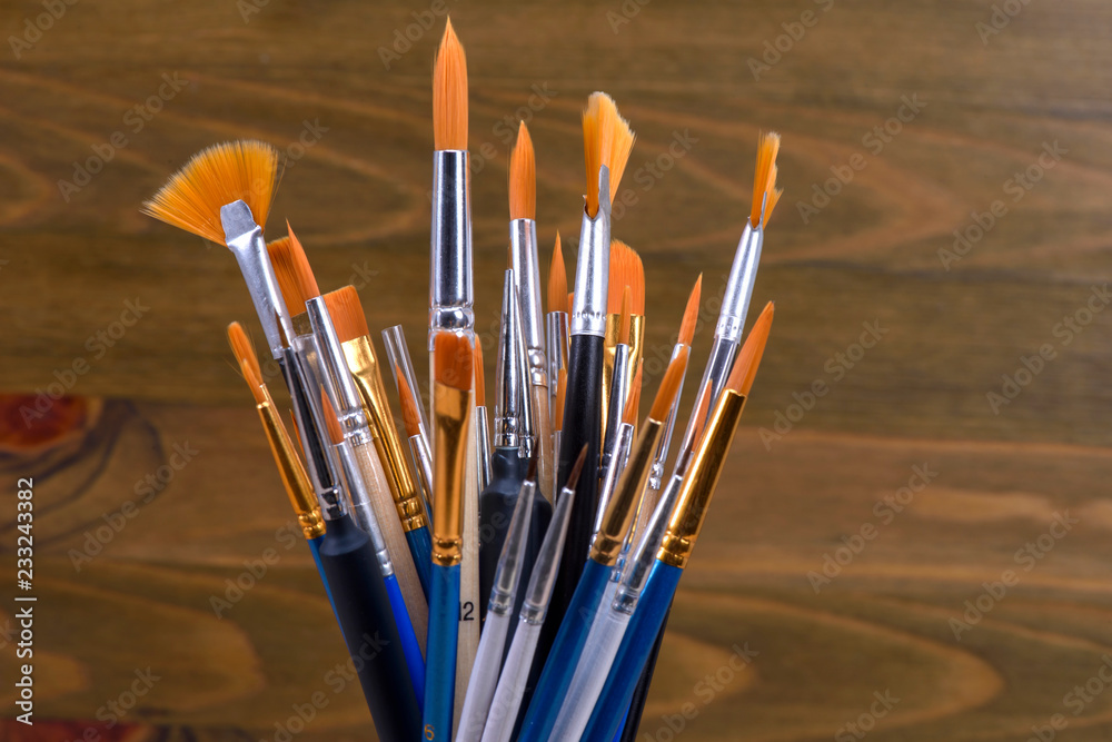 set of brushes for painting set of brushes for painting