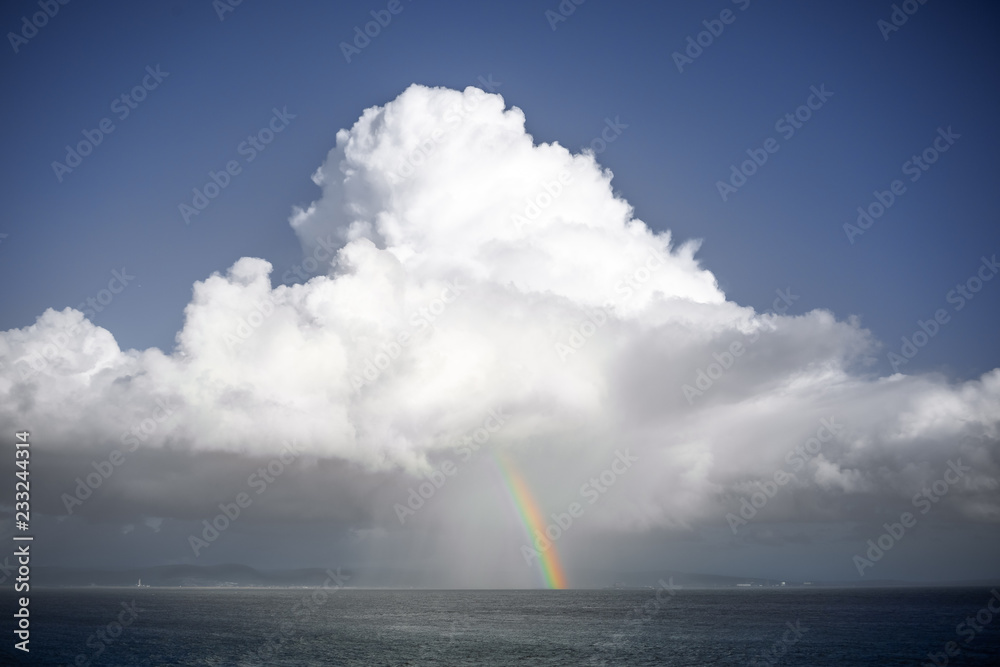 A rainbow in the storm