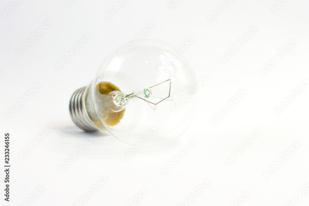 incandescent bulb, on a white background, isolate incandescent bulb, on a white background, isolate