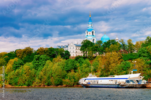 Valaam Monastery and Ladoga Lake in Karelia in Russia photo