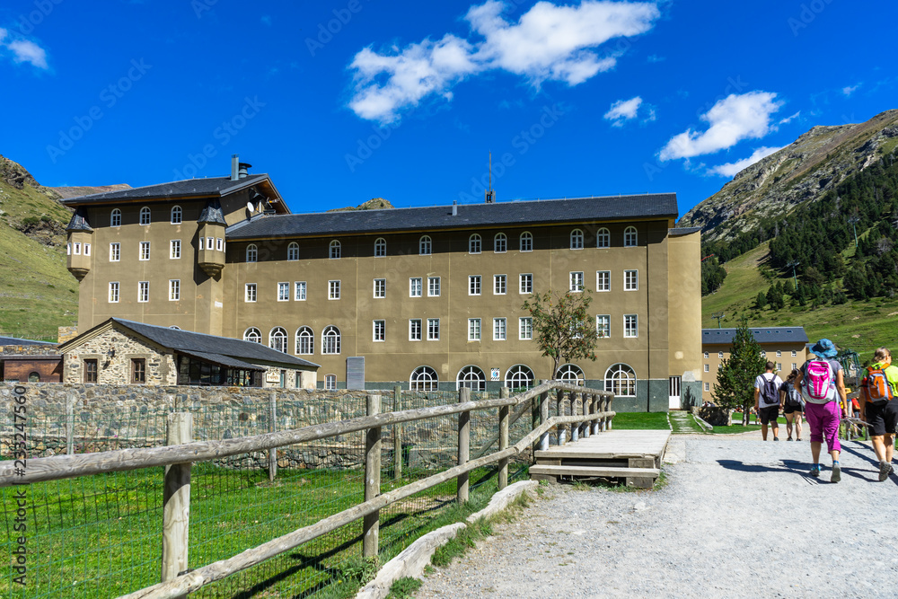 Fototapeta premium Vall de Nuria in the Catalan Pyrenees, Spain.