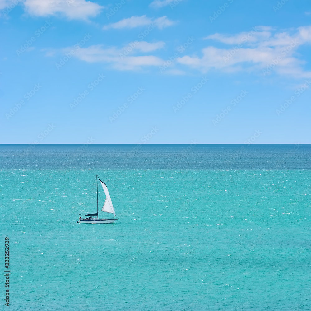 Obraz premium Jacht in the Black Sea