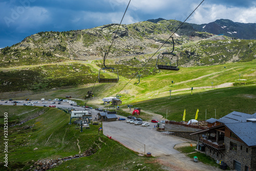 Tristaina high mountain lakes in Pyrenees, Andorra. photo