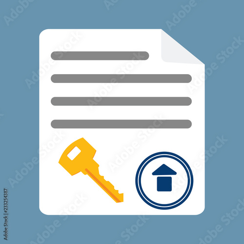Image of a sheet of paper with print. In the center of the print is a house. On paper, lines are drawn instead of words. Below is the key.