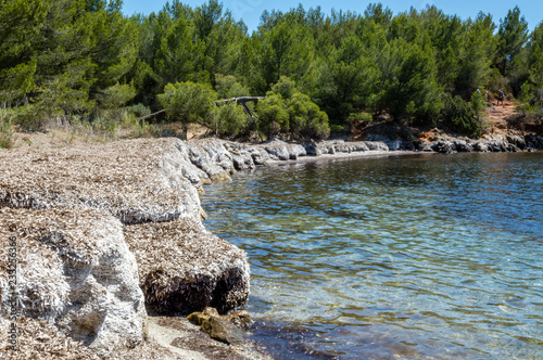 Seacoast of Cap Benat near Le Lavandou and Bormes-les-Mimosas in French Riviera photo