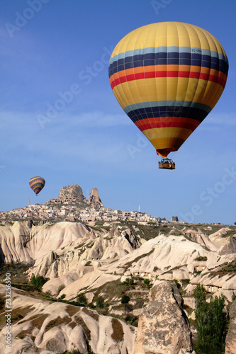 landscape balloon flight