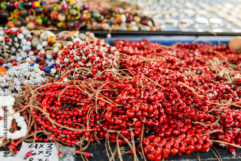Typical Cuban souvenir - seed jewelry
