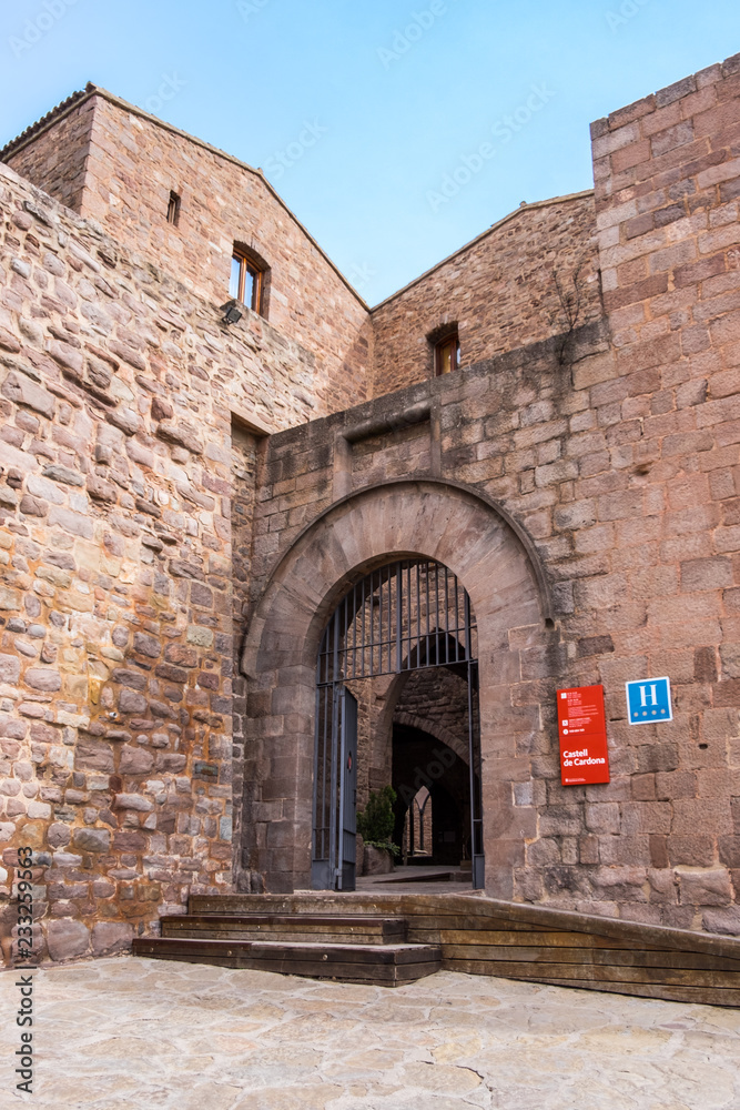 Historical Castle of Cardona in Barcelona, Catalonia.