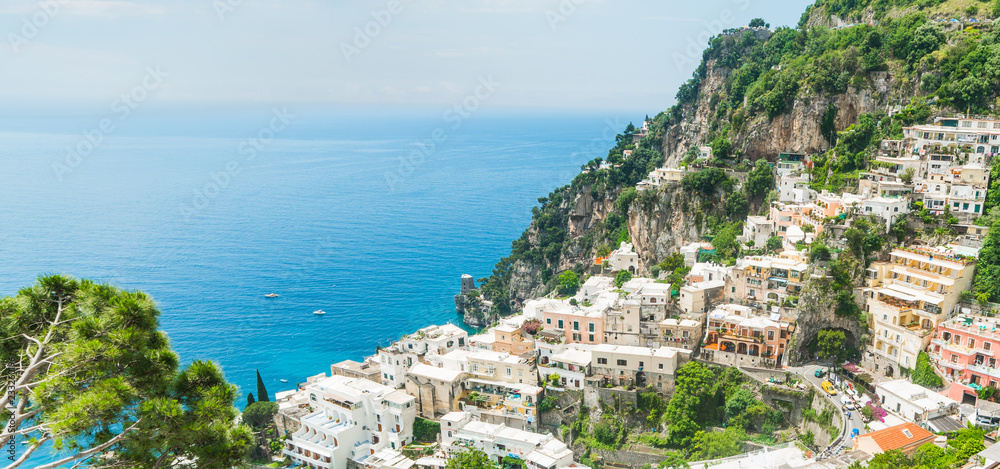 Beautiful landscape of world famous Positano