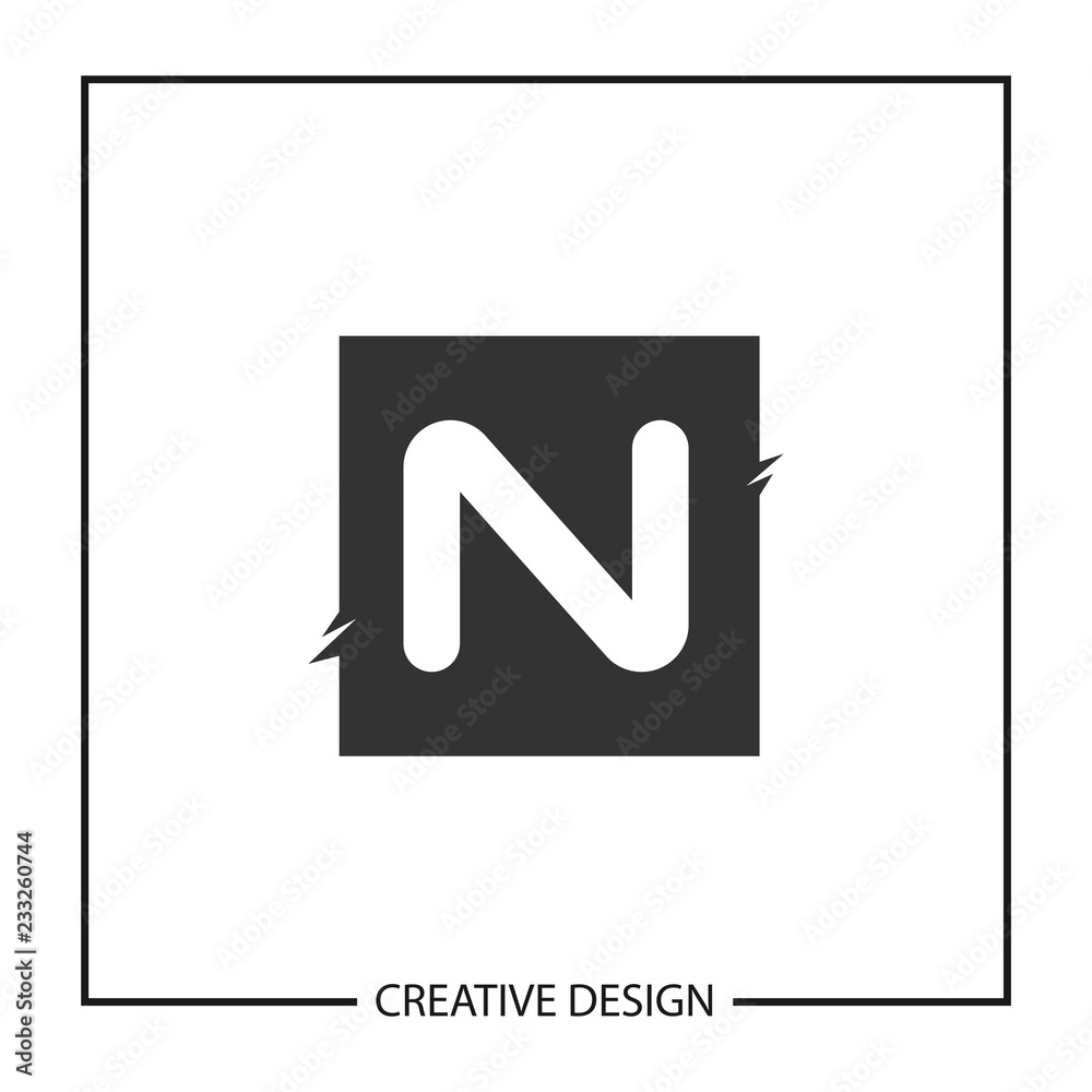 Initial Letter N Logo Template Vector Design Initial Letter N Logo Template Vector Design