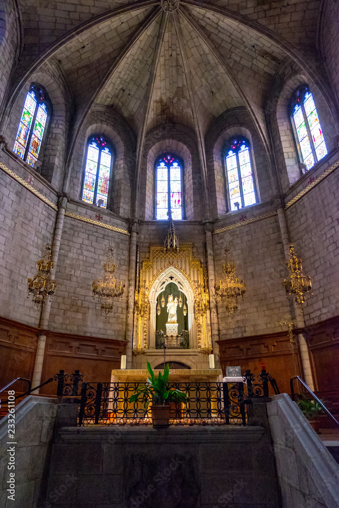 Lombard Romanesque church, Cardona in Barcelona, Catalonia.