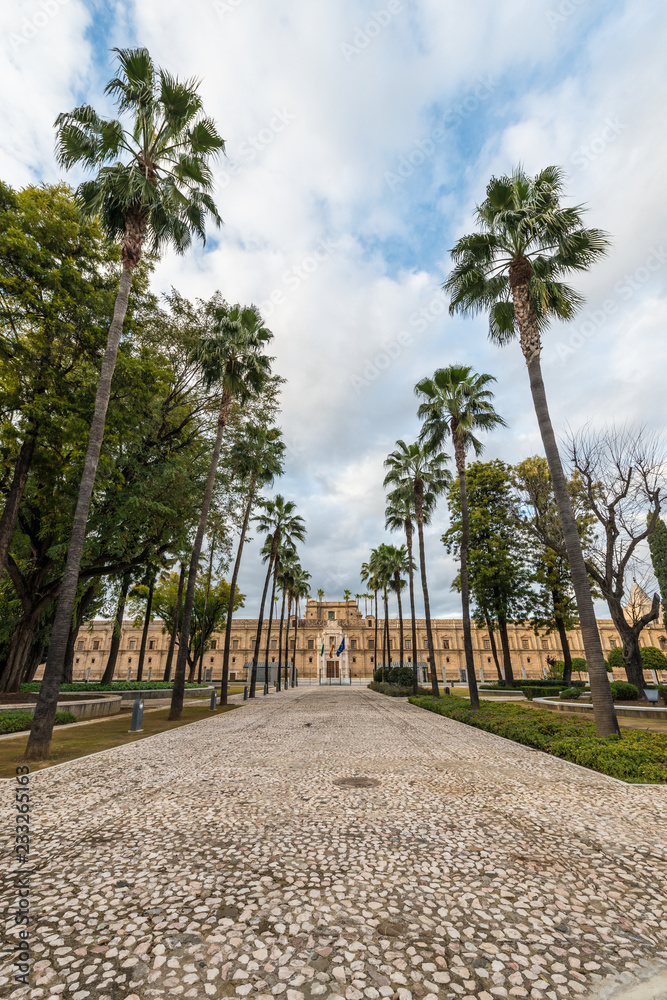 Hospital of the Five Wounds in Seville, Andalusia, Spain.