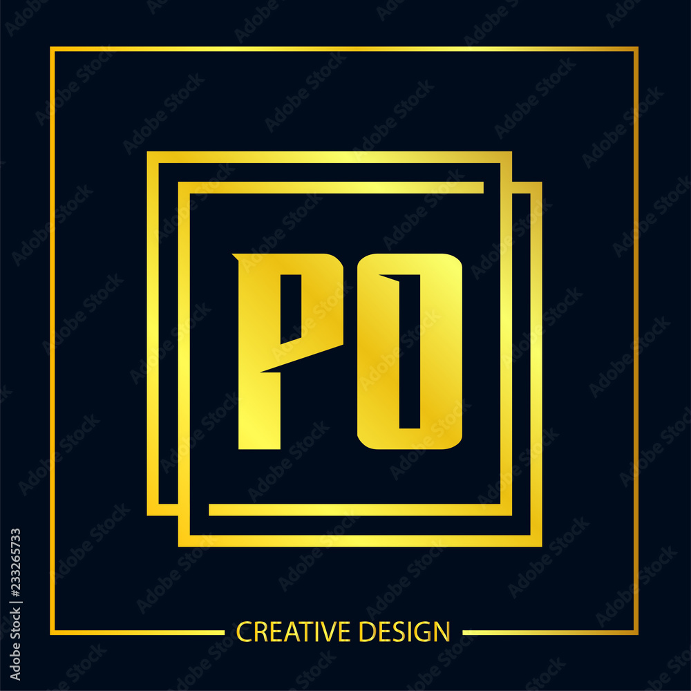 Initial Letter PO Logo Template Vector Design Initial Letter PO Logo Template Vector Design