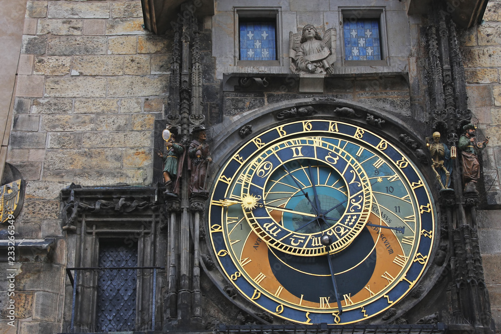 The famous Astronomical Clock in old Prague