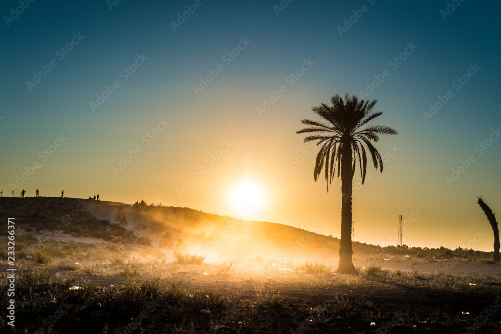 Obraz premium Desert activities in Tunisia