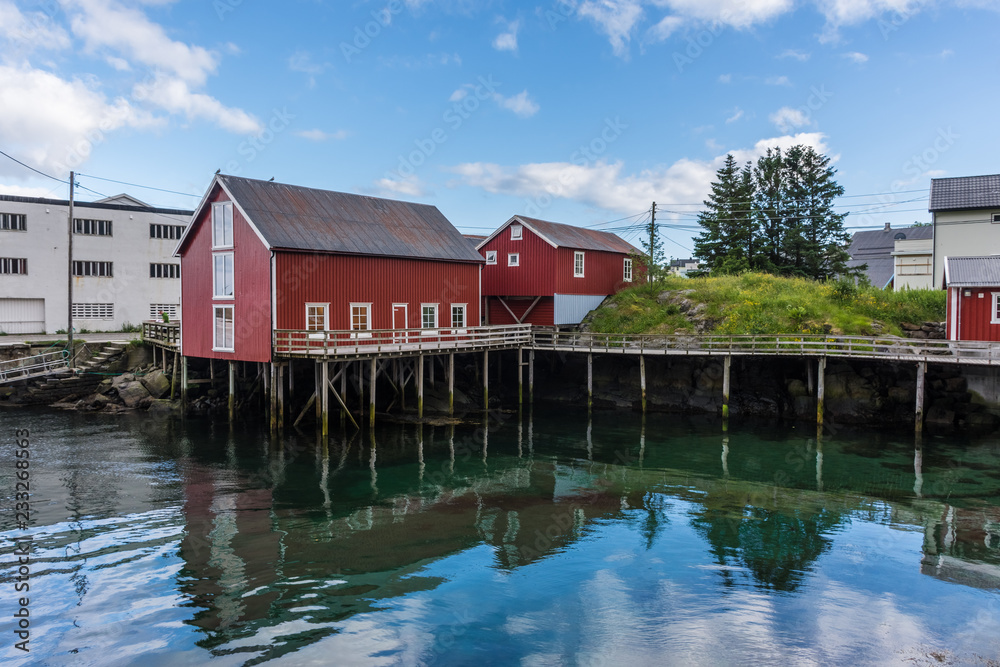 Obraz premium The little village of A i Lofoten, Norway