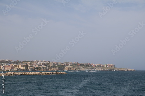 Coastal landscape at the Mediterranean Sea in Syracuse, Sicily Italy © ClaraNila