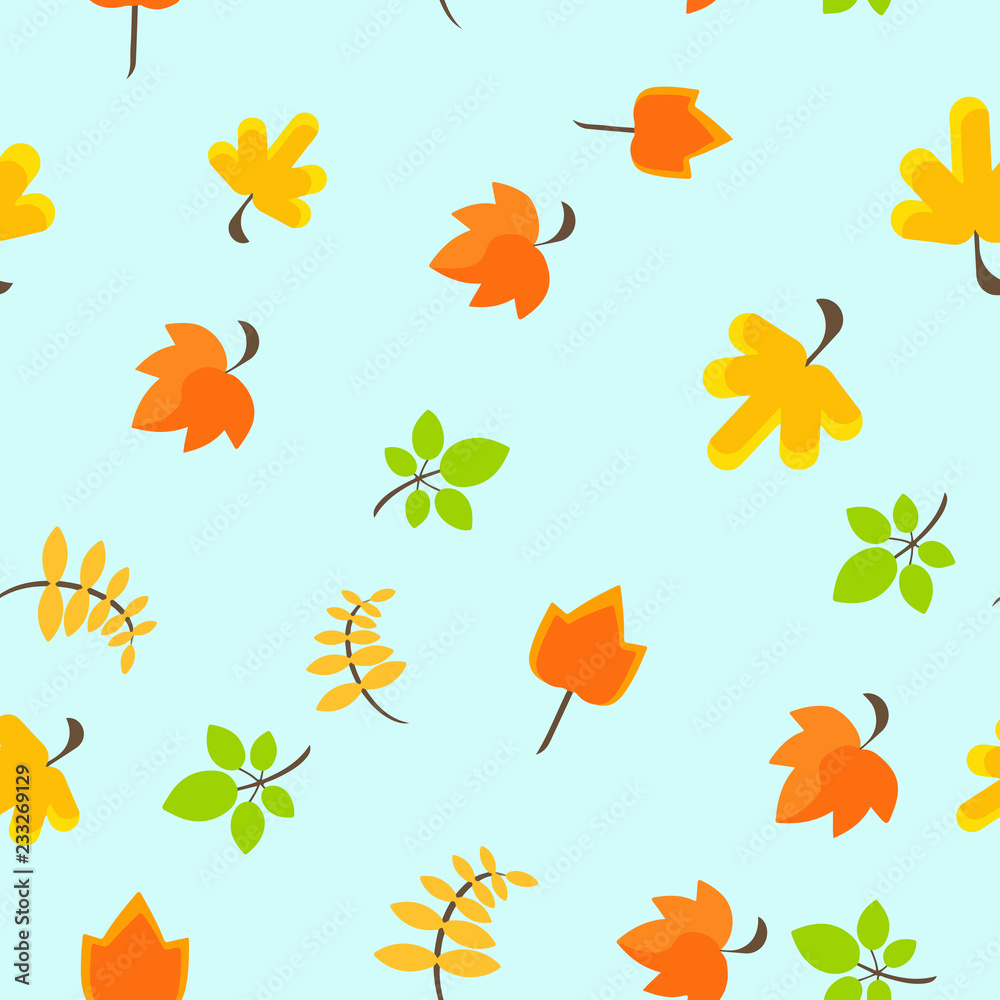 Obraz premium Autumn Leafy Pattern