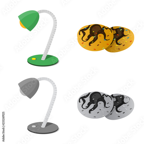 Vector design of dreams and night icon. Set of dreams and bedroom stock vector illustration.