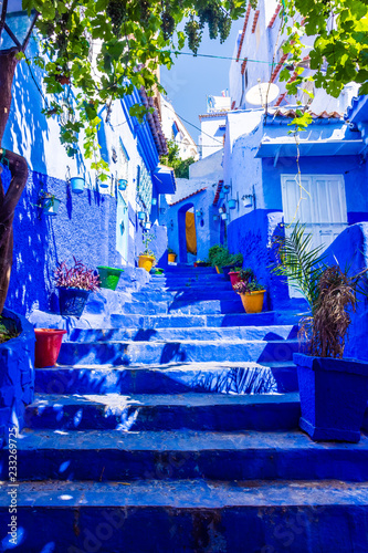 Blue stairs of Chefchaouen, Morocco © Stefano Zaccaria