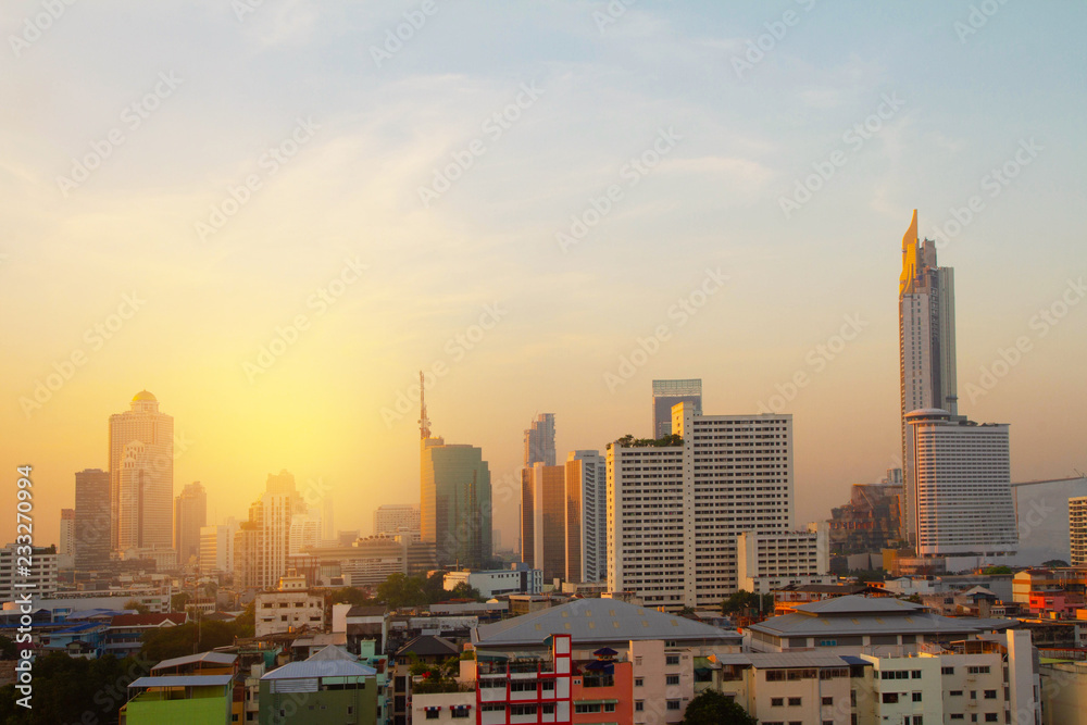 Bangkok City skyline Thailand 
