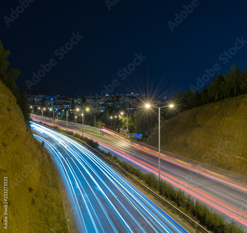 Ring road of Thessaloniki during the night © Alexandros Grigoras