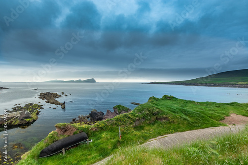 The world famous Ring of Kerry is a 'must do' scenic tourist drive or cycle in County Kerry, in the south west of Ireland. Very foggy but still beutiful. Wild Atlantic Way