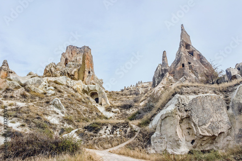 landscape of chimney rock  in Cappadocia