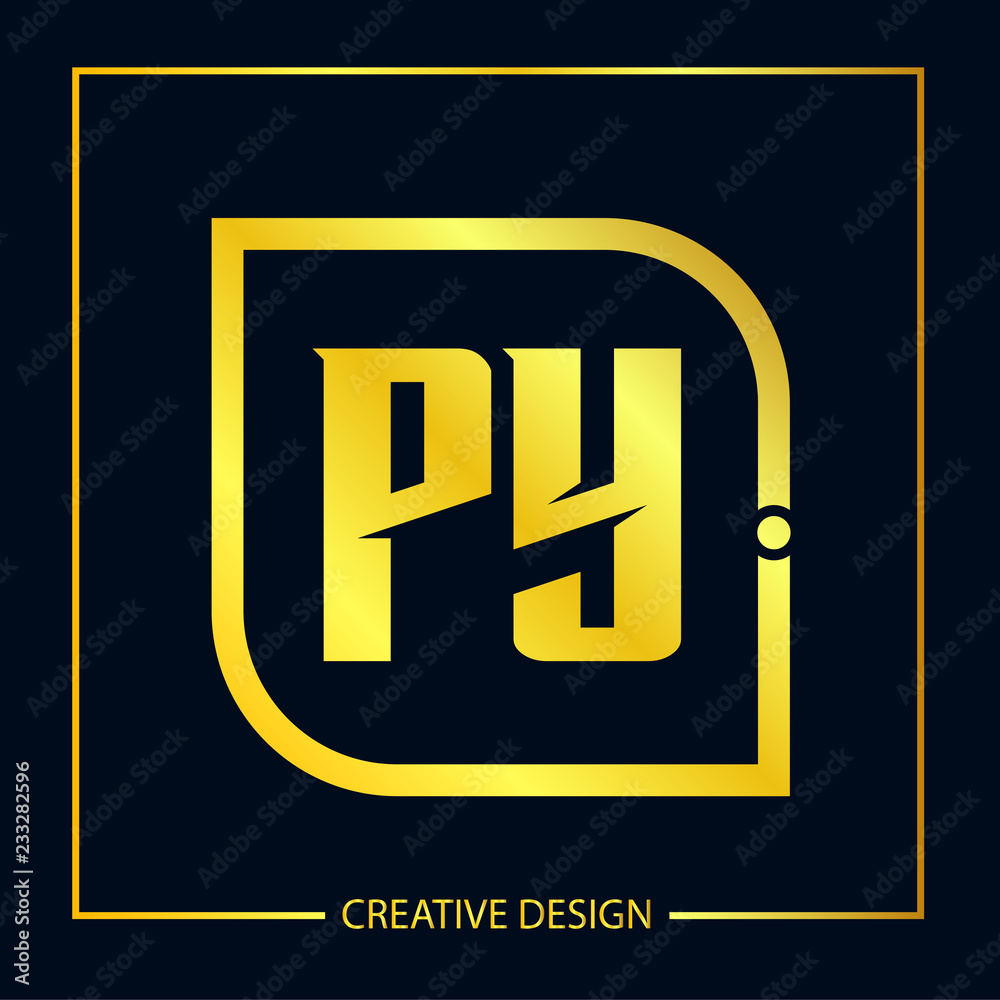 Initial Letter PY Logo Template Vector Design Initial Letter PY Logo Template Vector Design
