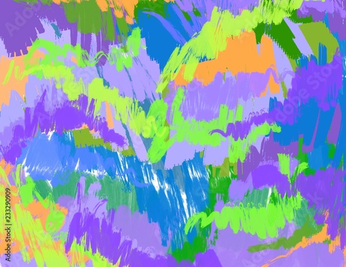 bold brushstrokes Abstract background in bright colors