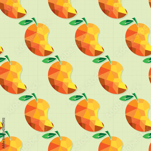 fruit pattern background graphic mango