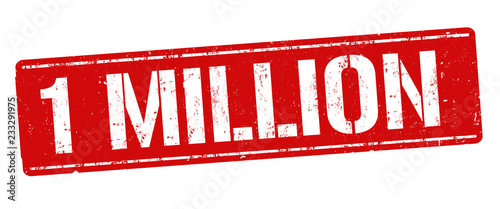 1 million sign or stamp
