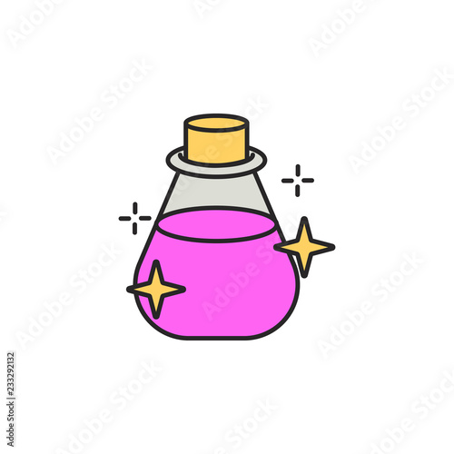 elixir in vitro icon. Element of magic icon for mobile concept and web apps. Color elixir in vitro icon can be used for web and mobile
