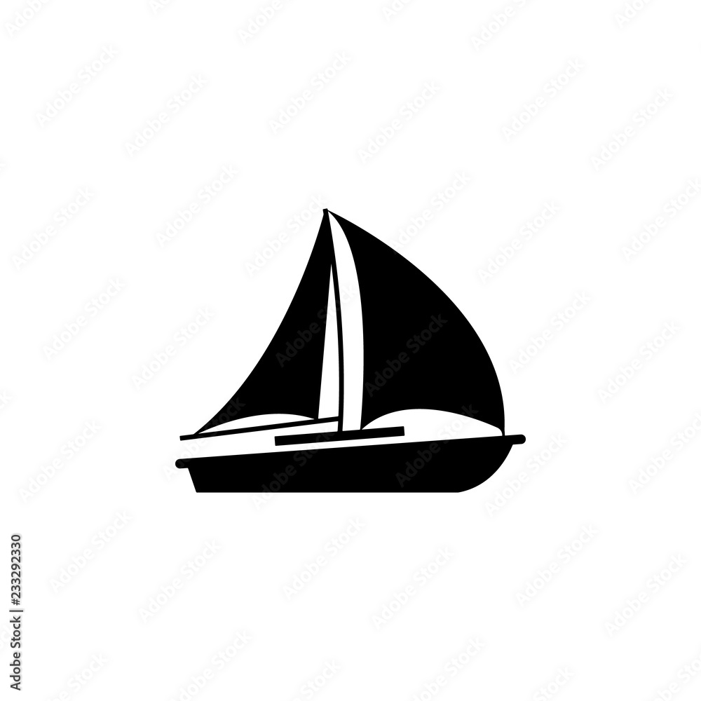sail, sailboat icon. Element of water transport icon for mobile concept and web apps. Detailed sail, sailboat icon can be used for web and mobile