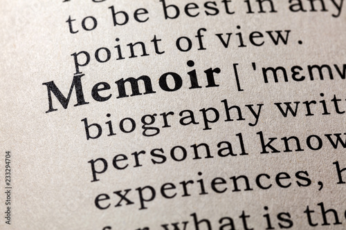 definition of memoir photo