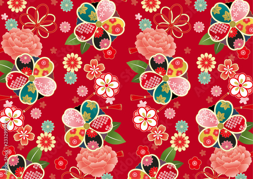 大正ロマン風豪華和柄