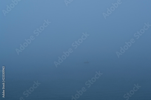 Buoy in fog