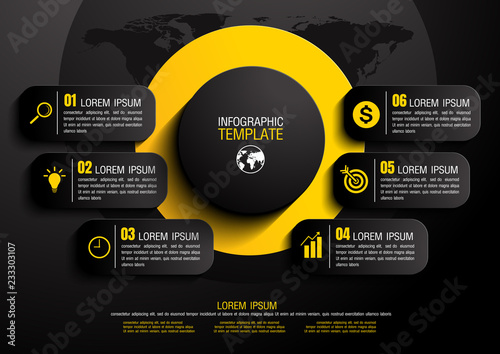 infographics business chart design template. You can place relevant content in the area, vector illustration.