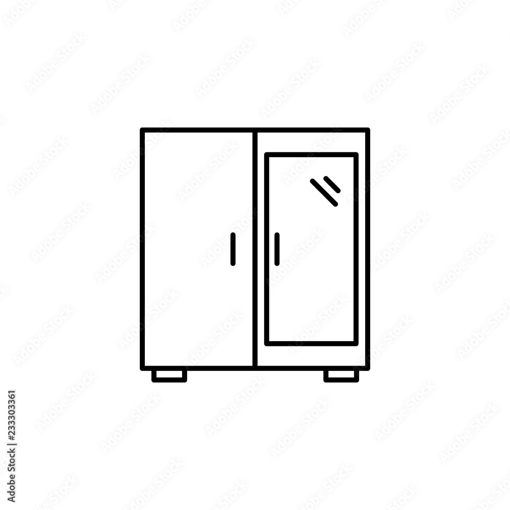 Mirror icon. Element of outline furniture icon. Thin line icon for website design and development, app development. Premium icon Mirror icon. Element of outline furniture icon. Thin line icon for website design and development, app development. Premium icon