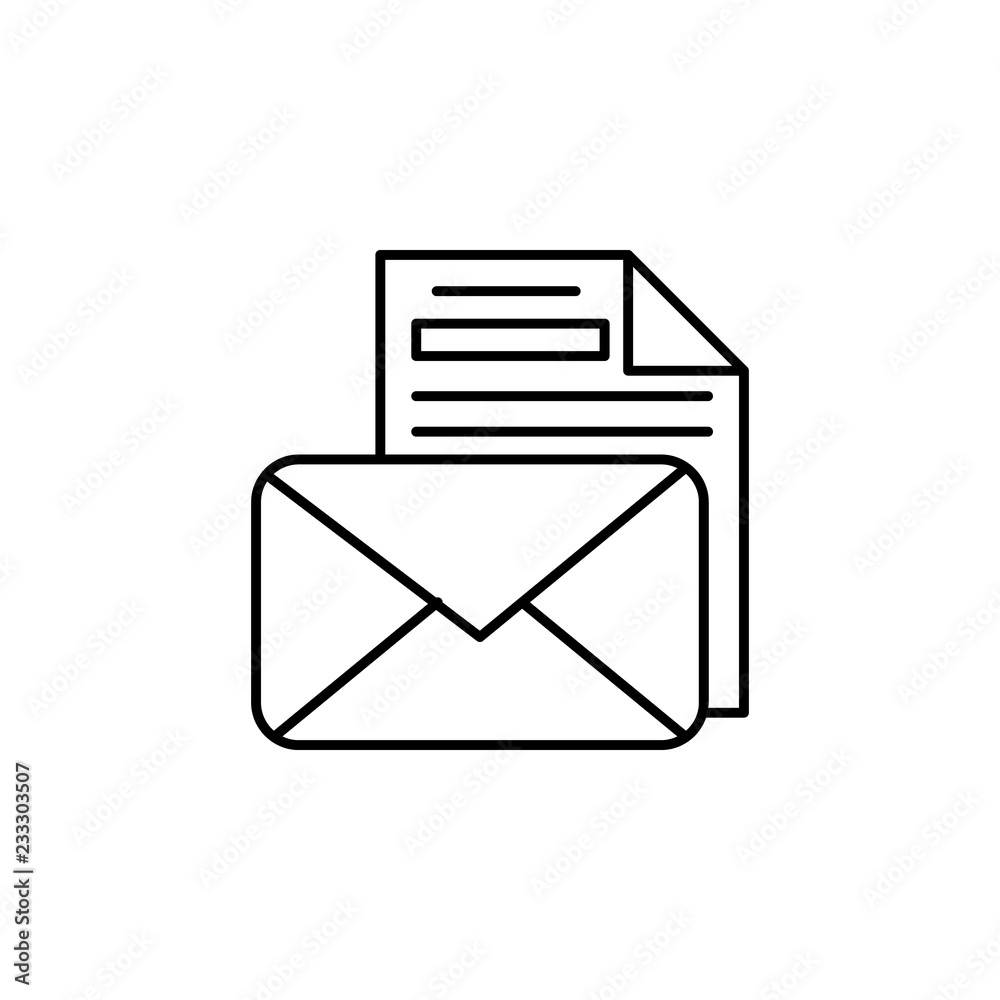 Envelope, message, letter, file icon. Element of editorial design icon. Thin line icon for website design and development, app development. Premium icon Envelope, message, letter, file icon. Element of editorial design icon. Thin line icon for website design and development, app development. Premium icon