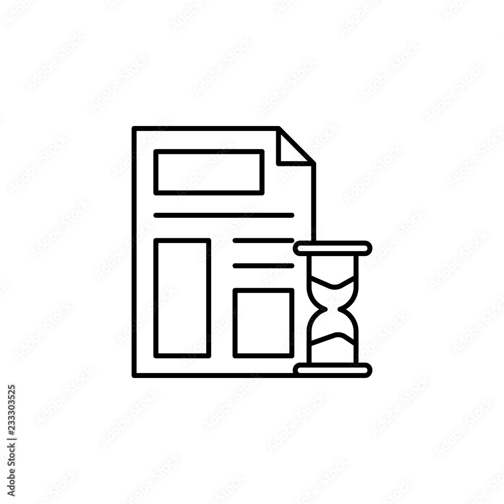 File, sandglasses, time, editing time icon. Element of editorial design icon. Thin line icon for website design and development, app development. Premium icon File, sandglasses, time, editing time icon. Element of editorial design icon. Thin line icon for website design and development, app development. Premium icon