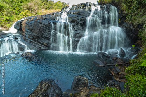Baker's Falls in the Horton Plains National Park, waterfal Sri Lanka. photo