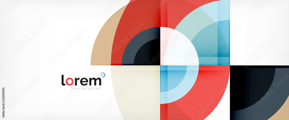 Circle abstract background, geometric modern design template Circle abstract background, geometric modern design template