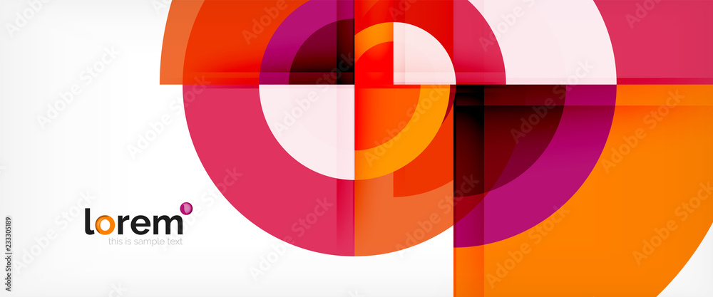 Circle abstract background, geometric modern design template Circle abstract background, geometric modern design template