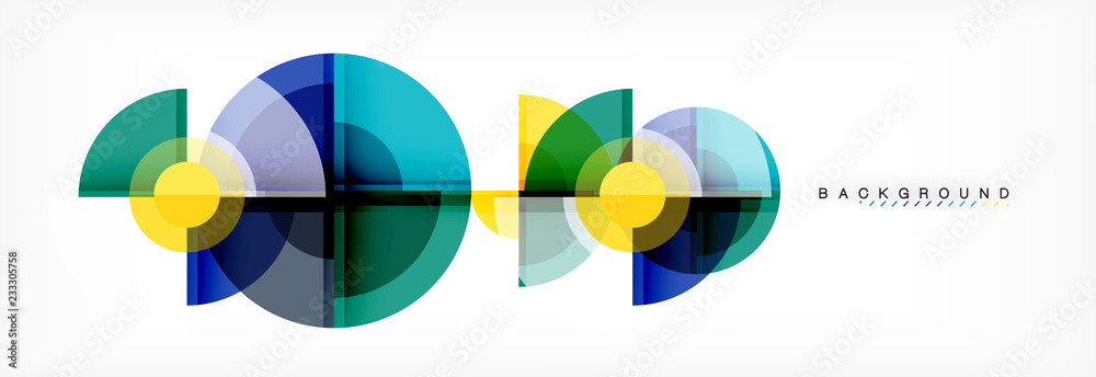 Abstract background bright circles geometric design Abstract background bright circles geometric design