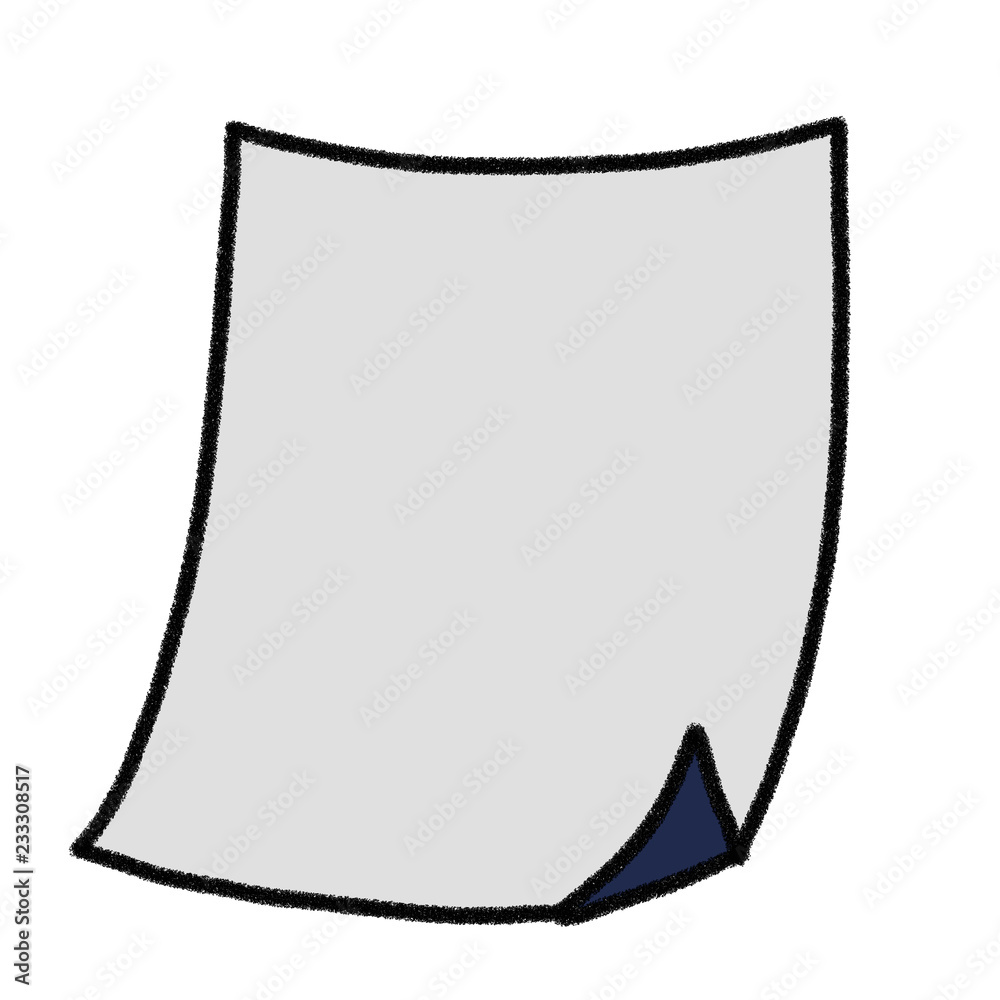 紙 事務用品 白紙 Stock イラスト Adobe Stock
